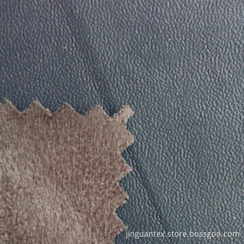 faux suede fabric imitated leather pu filmed used for jacket